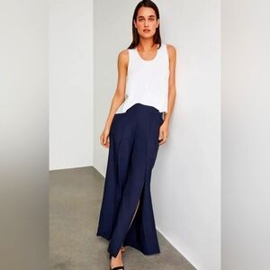 BCBG MaxAzaria Navy Split Leg Pants